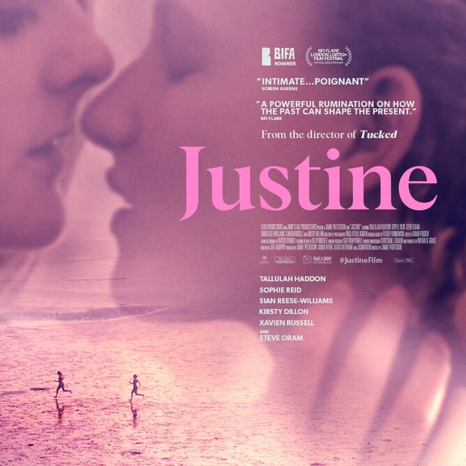 JUSTINE stars Tallulah Haddon, Sophie Reid, Sian Reese-Williams and Steve Oram.