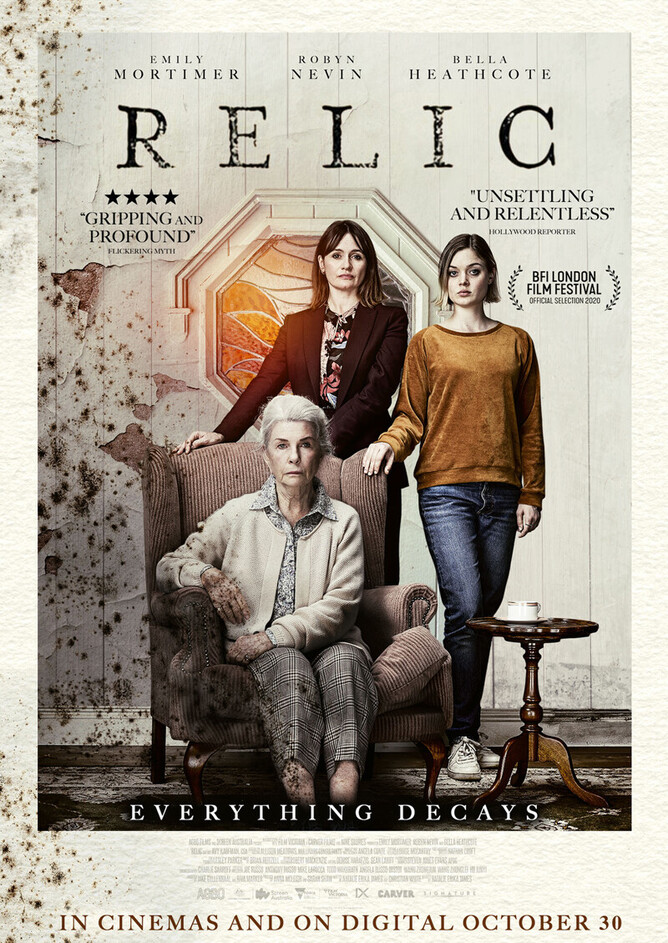 Poster & Trailer Drop For Natalie Erika James' Psychological Horror RELIC.