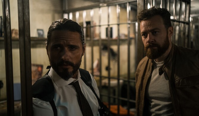 Harding and Collymore played by Fab Santino and Anto Sharp