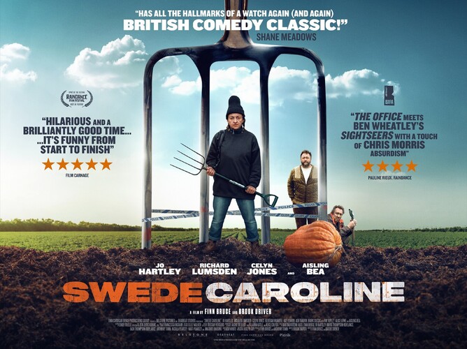Join the wildest vegetable chase in British cinema – 'SWEDE CAROLINE' – in theatres now!