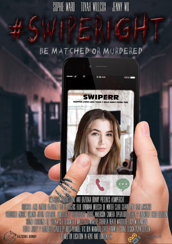​5 years in the making, the trailer has finally dropped for Jane Sanger’s British horror movie SWIPERIGHT,