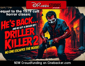 &lsquo;DRILLER KILLER 2&rsquo; &ndash; Crowdfunding Now Live On CineBacker | Starring Beverly Randolph &amp; Eric Roberts