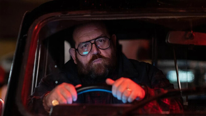 Nick Frost in Bruce Goodison's BLACK CAB