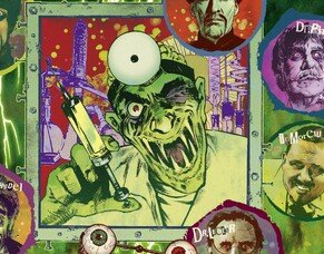 FRIGHTFEST Reveal 2023 Artwork, Created By Graham Humphreys.