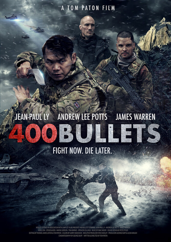 Trailer drops For Tom Paton's Action Movie 400 BULLETS, Starring Jean-Paul Ly & Andrew Lee Potts.