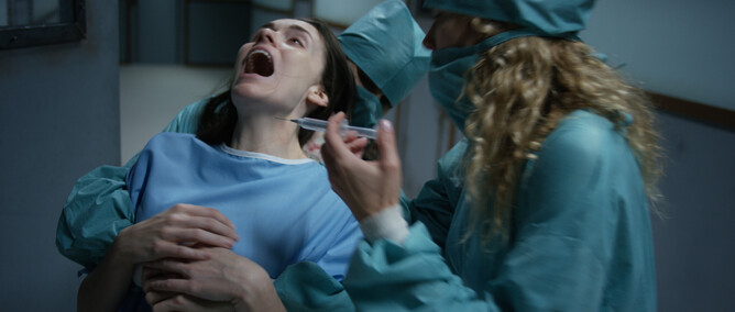 director Peter Daskaloff, and starring The Human Centipede’s Ashlynn Yennie and Louis Mandylor 