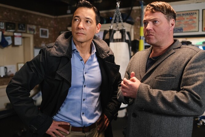 Mark Hampton and Mark Tunstall in Unlicensed (Julian Peters)