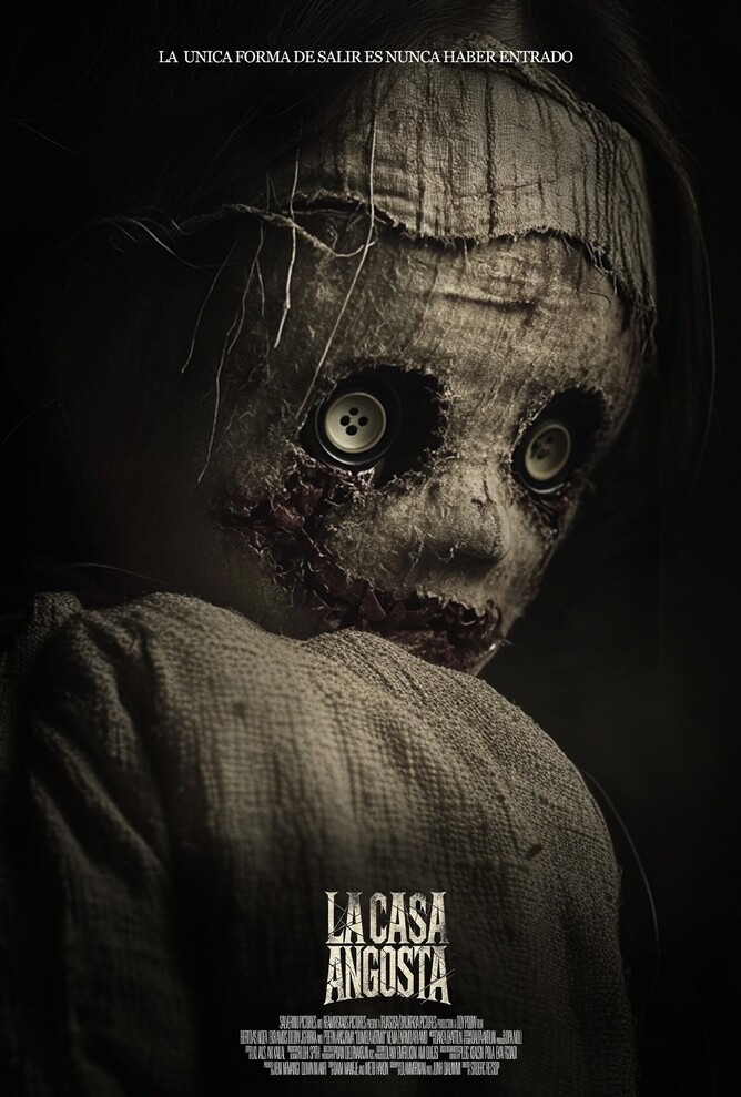'CONFINED' (La casa Angosta) Film Poster – Psychological Horror Thriller