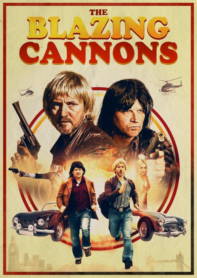 ​BritFlicks is delighted to have a copy of Mark Noyce & Ben Shockley​'s, 70s comedy, crime spoof THE BLAZING CANNONS to give away on DVD.