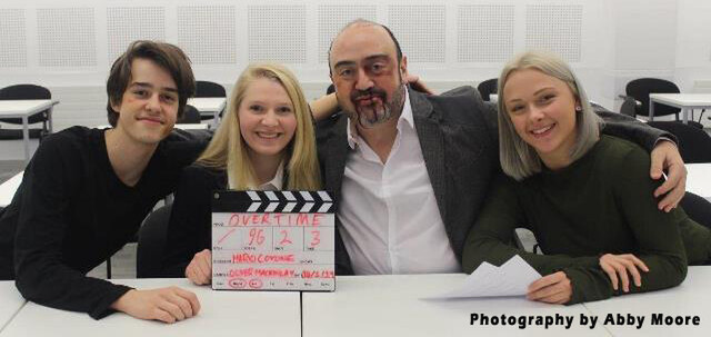 OVERTIME - Jack Clark, Pippa Haddow, Chris Spyrides and Bethany Rumbellow.