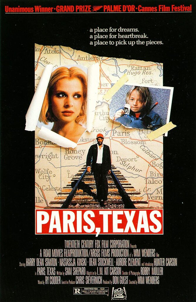 3) PARIS, TEXAS - Must See Road Movies