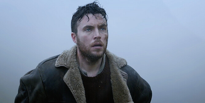Tom Hughes as Eric Black in british horror SHEPHERD
