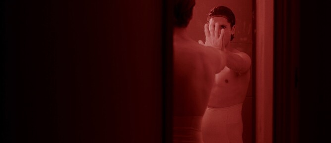 Jamie Bacon writes, alongside producer Charles Streeter and stars as the lead in the award-winning feature debut Into The Mirror. 