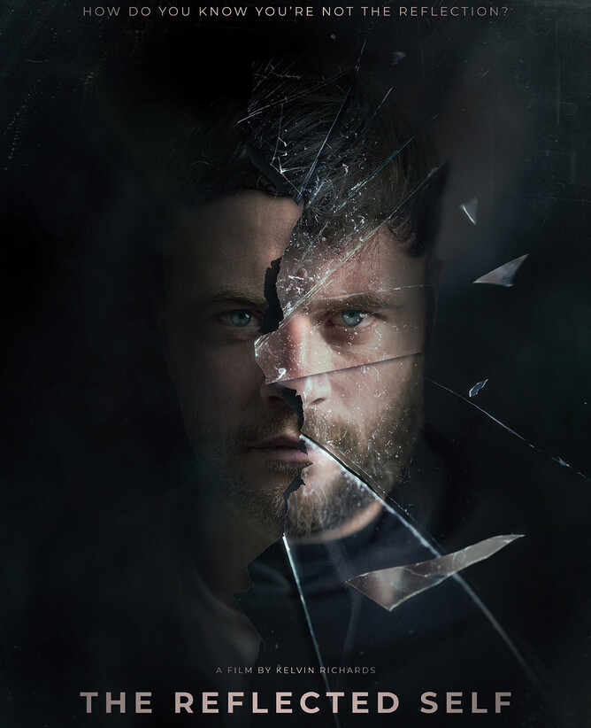 Film poster for ‘THE REFLECTED SELF,’ a haunting thriller about identity and memory, featuring an eerie Victorian ghost and a converted 18th-century mill. Streaming on Amazon Dec 10, distributed by Glass House Distribution.