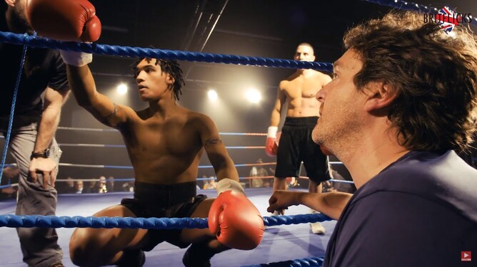 Conor Benn playing his boxing father Nigel