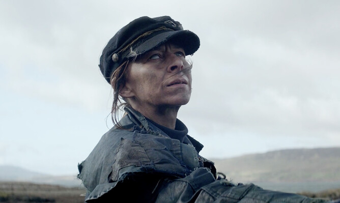 Kate Dickie as Fisher in British horror film SHEPHERD