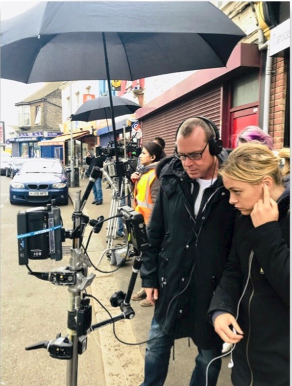 Alberto Sciamma filming I LOVE MY MUM