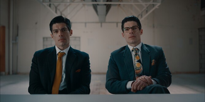 Ronan Summers as Reggie & Ronnie Kray