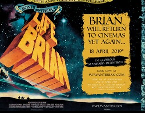 Monty Python&rsquo;s Life of Brian In Cinemas To Celebrate 40th Anniversary Courtesy Of Trafalgar Releasing.