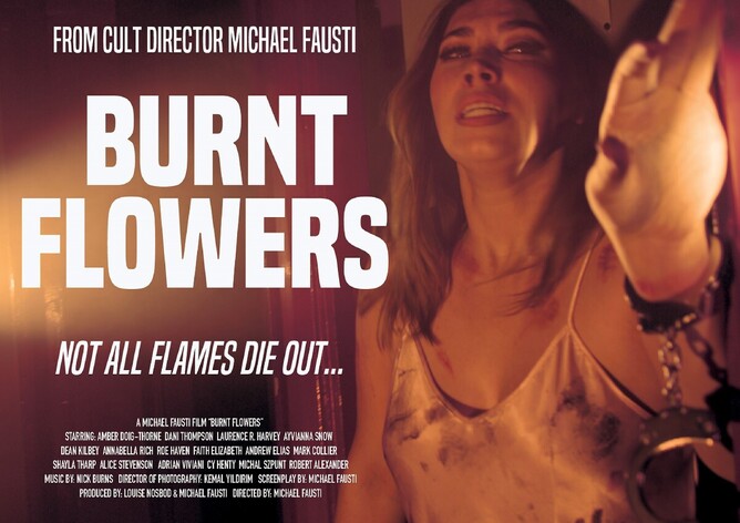 BURNT FLOWERS has its premiere at the Horror-on-Sea-Film Festival in Southend at 8pm on Saturday 20th January 2024.