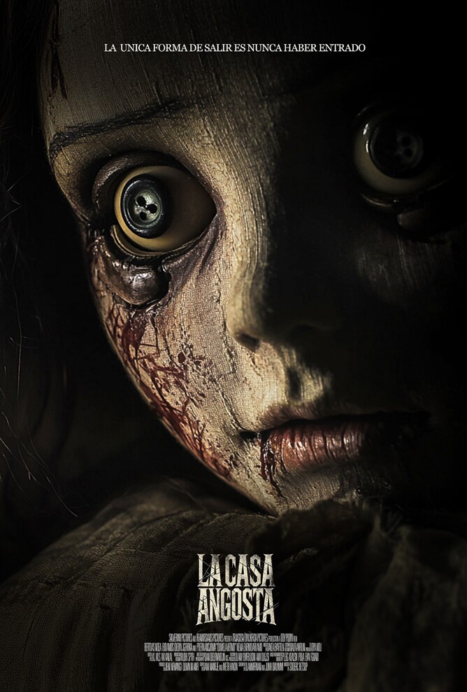 'CONFINED' (La casa Angosta) Film Poster – Psychological Horror Thriller