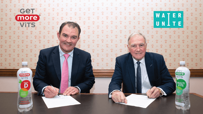 Steve Norris, Director & Co-founder of Get More Vits, and Lord Malcolm Bruce, Chair of Water Unite