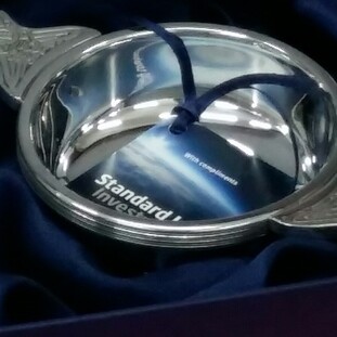 Custom Corporate Gifts Made in Britain - Pewter Quaich