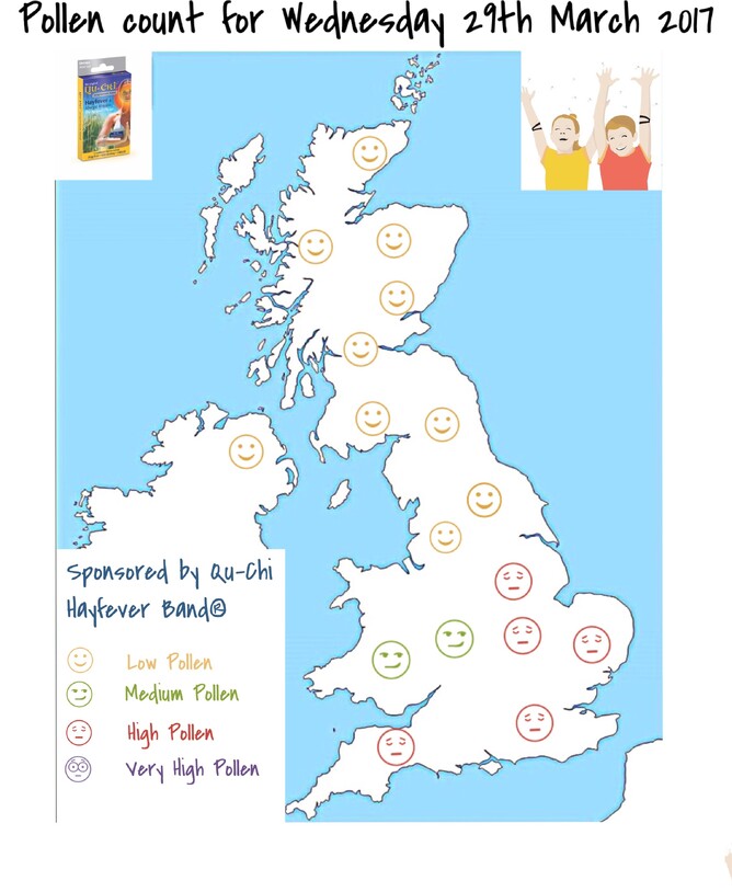 Pollen forevast today