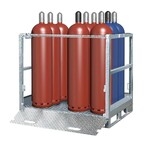 FORK-LIFTABLE GAS CYLINDER PALLETS