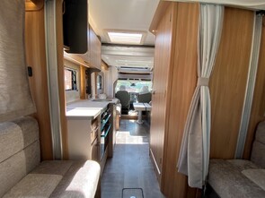 View from rear lounge forward towards the  front