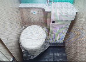 separate toliet, and sink with door