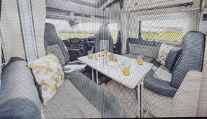 Front lounge to seat 6 people, or can convert into a double bed