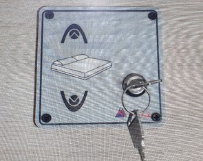 Electric drop down front bed, with safety rails for kids