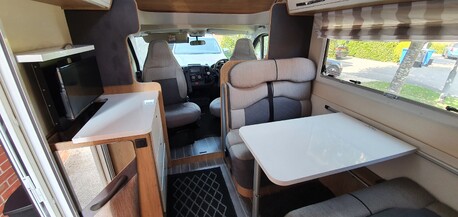 front lounge, converts to double bed,