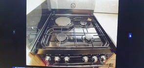 large cooker, with gas grill and gas double oven