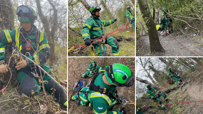 NEAS HART security on steep ground and casualty management training