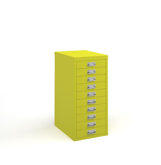 5 Drawer Bisley Multi-Drawer Cabinet - Bisley Yellow