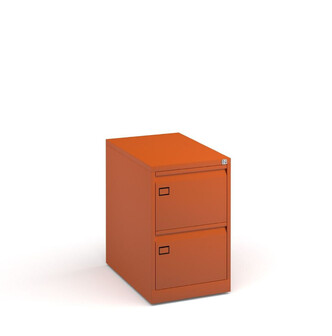 Bisley 3-Drawer Desktop Multidrawer Steel Cabinet Orange