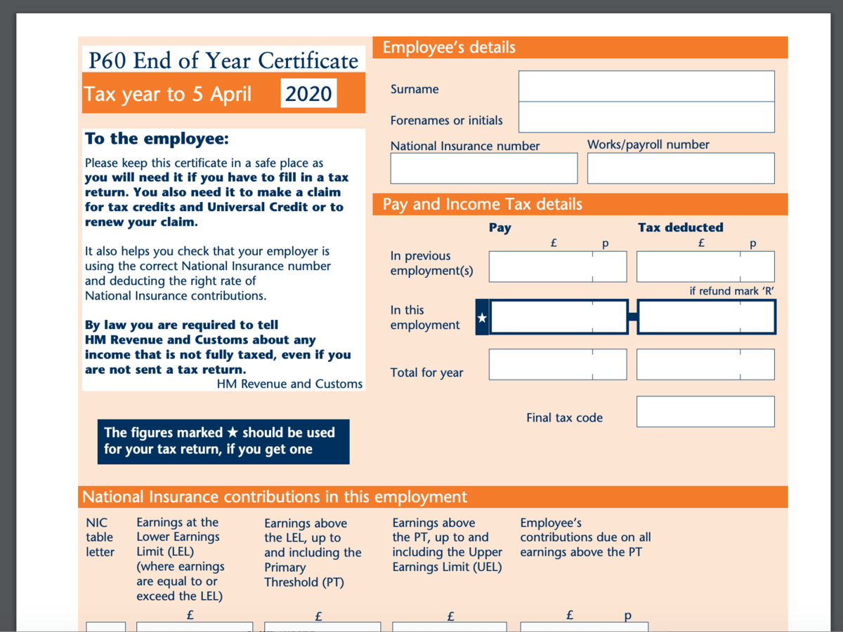 Cashtrak What Is Your P60 