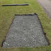 Image of Type 1 Hardcore over geotextile membrane.