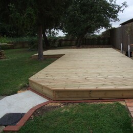 The completed deck.