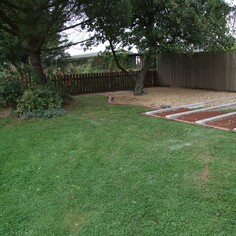 Gravel garden now built.