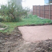 Type 1 base all laid and compacted.