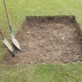 Area has been excavated to the correct depth.