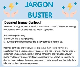 Utility Aid Jargo Buster - Deemed Energy Contract