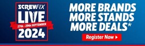 SCREWFIX LIVE - Farnborough  27th - 29th September 2024