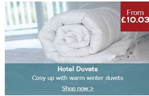 Hotel quality Duvets at great prices.