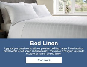 Elevate guest comfort with premium bed linen!