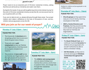 Did you know we&#039;re having a Week of Prayer?