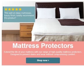 Extend the life of your mattress with our high-quality mattress protectors!